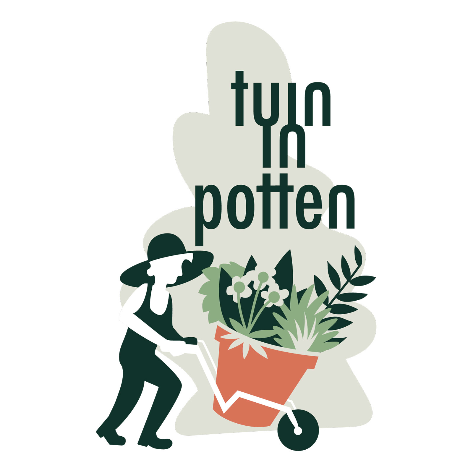 Logo in kleur Tuin in Potten